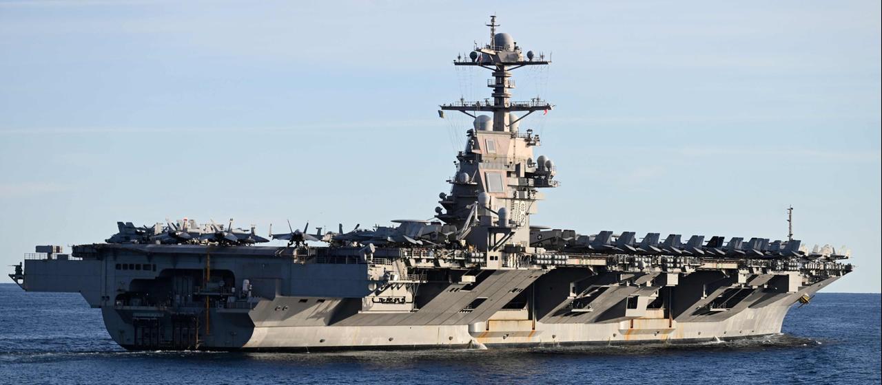 Der US-Flugzeugträger U.S.S. Gerald R. Ford