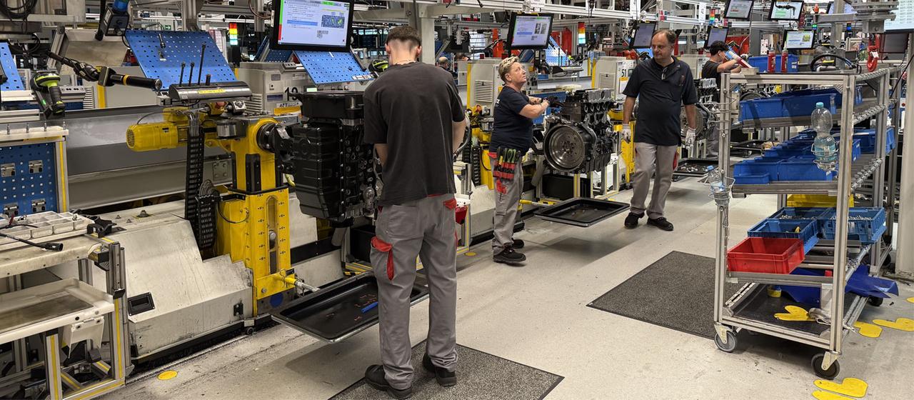 Eine Werkshalle des Motorenherstellers Deutz.