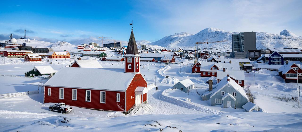 Häuser in Grönlands Hauptstadt Nuuk