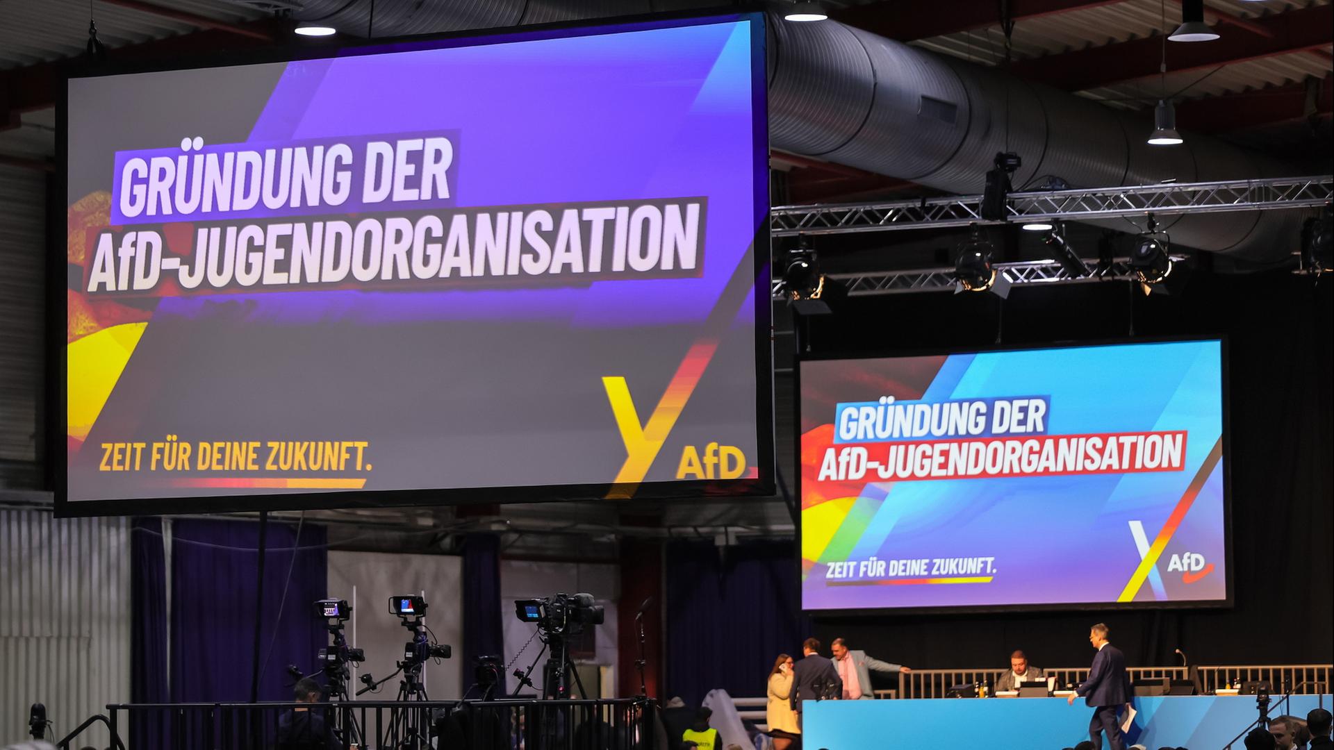 Blick in die Halle des GrÃ¼ndungskongresses der AfD-Jugendorganisation | EPA