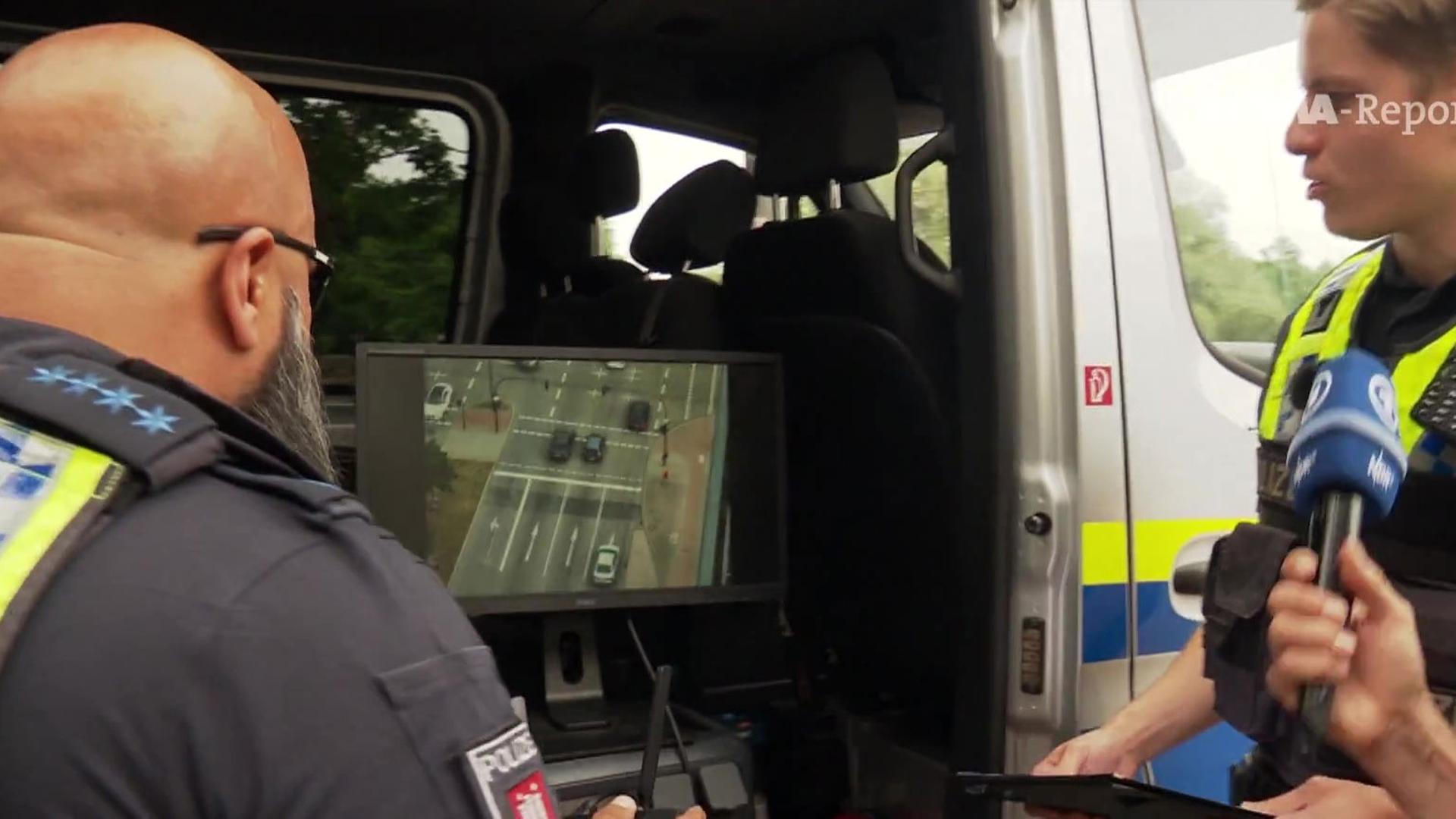 Polizei setzt Drohnen gegen Missachtung roter Ampeln ein