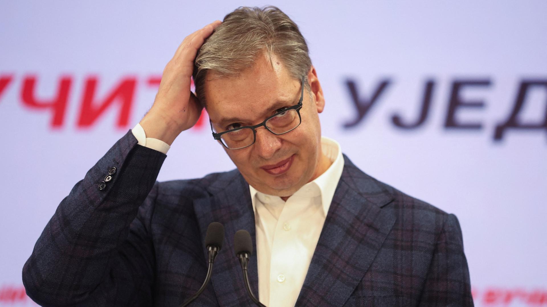 Der langjÃ¤hrige serbische PrÃ¤sident Aleksandar Vucic hat die Niederlage seiner seit vielen Jahren herrschenden Fortschrittspartei eingerÃ¤umt | REUTERS