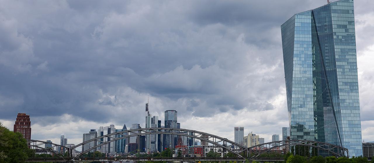 Das Gebäude der Europäischen Zentralbank in Frankfurt am Main.