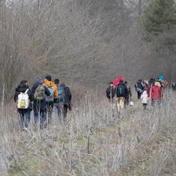 Flüchtlinge in der Türkei gehen in Richtung der griechischen Grenze