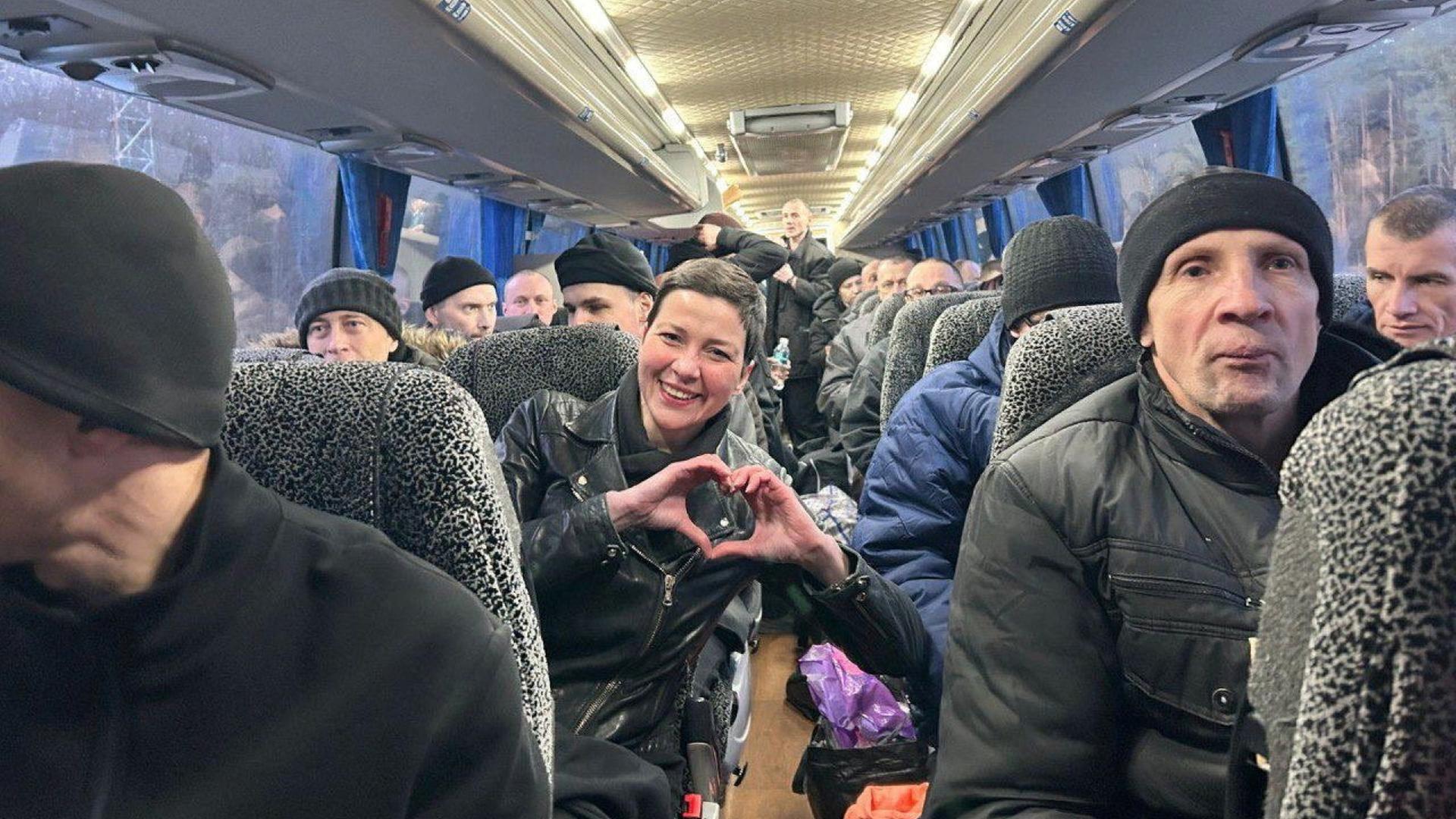 Maria Kolesnikova nach ihrer Freilassung | Ukrainische Armee