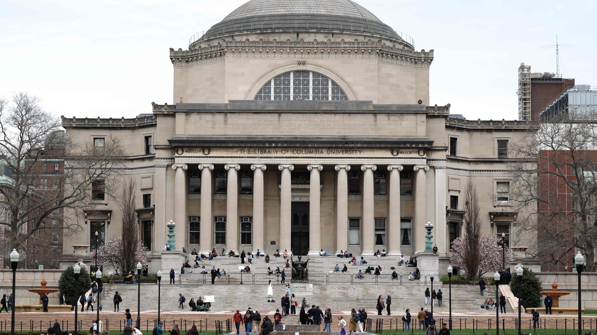 Blick auf den Campus der Columbia University in New York | AFP