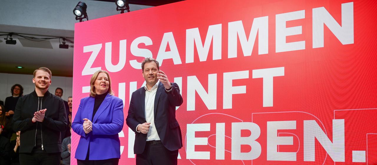  Tim Klüssendorf, Bärbel Bas und Lars Klingbeil,