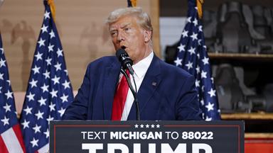 Donald Trump bei einer Wahlkampfveranstaltung in Michigan