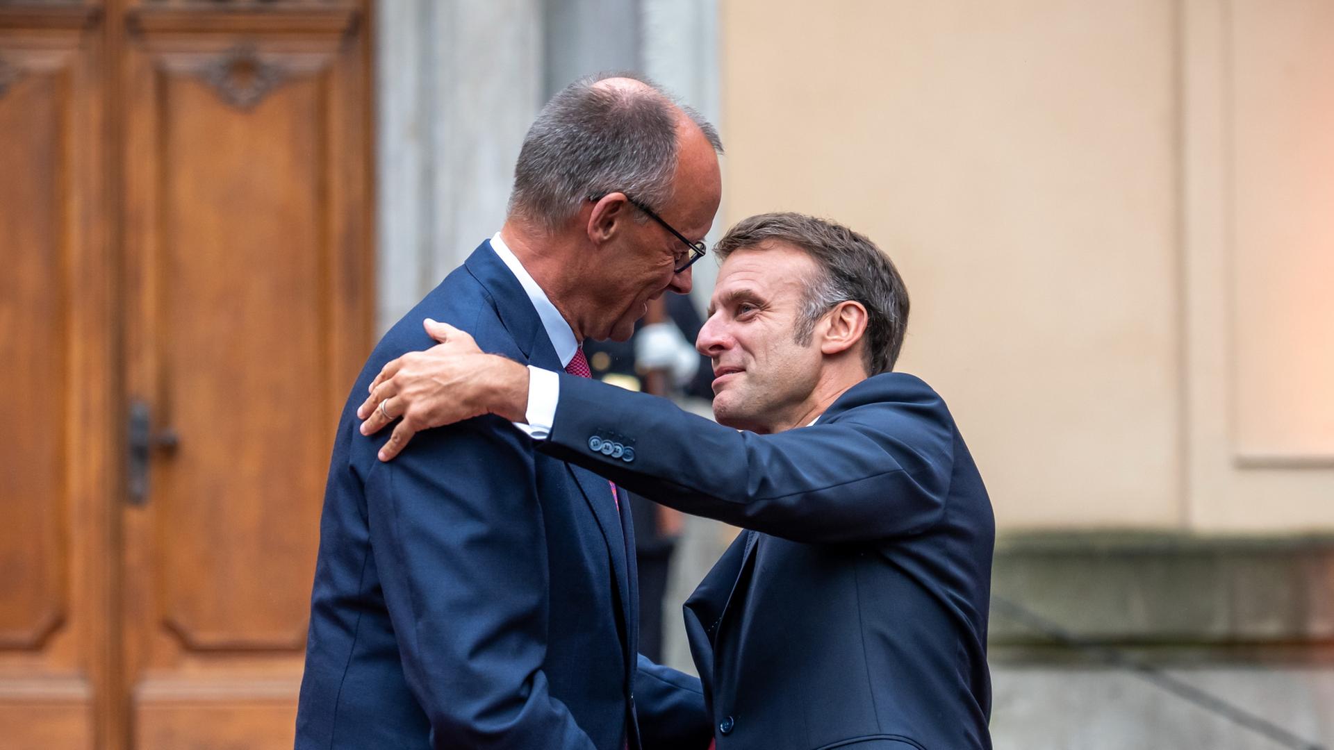 Friedrich Merz und Emmanuel Macron | dpa
