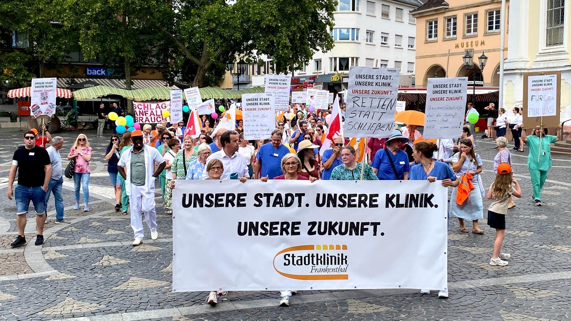 Stadtklinik Frankenthal: Protest gegen geplante "Regioklinik"