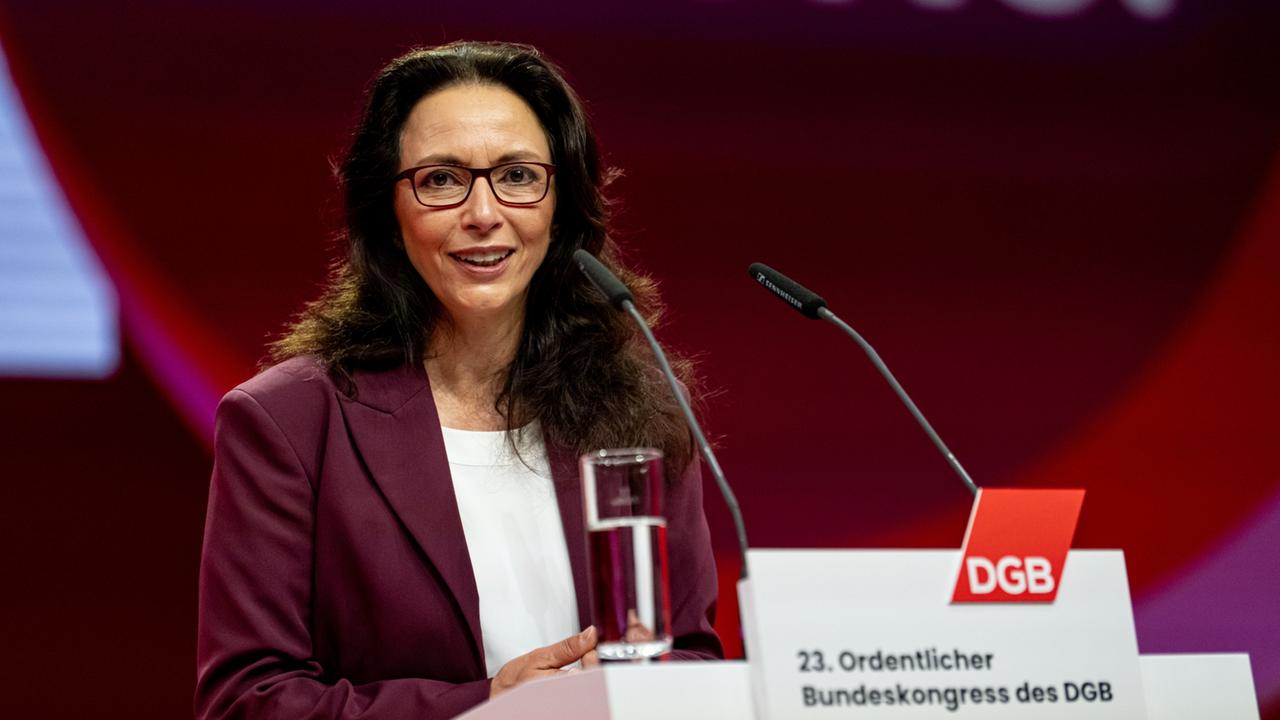 DGB-Vorsitzende Fahimi: Gewerkschaftschefin in schweren Zeiten