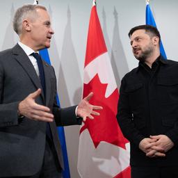 Mark Carney und Wolodymyr Selenskyj bei ihrem Treffen in Halifax