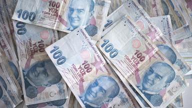 Türkische Lira Scheine.