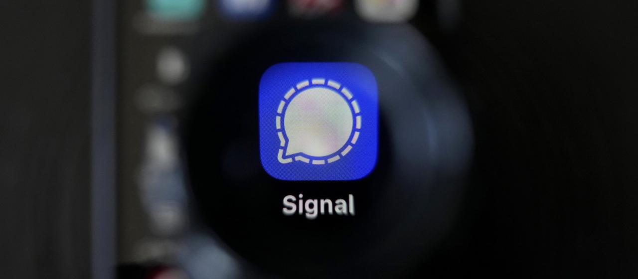 Das Logo des Messengerdienstes Signal