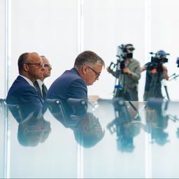 Friedrich Merz während seiner jährlichen Sommerpressekonferenz.