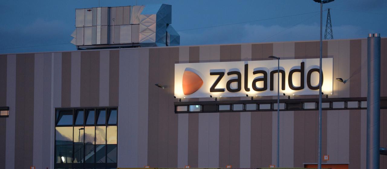 Das Logistikzentrum des Onlinehändlers Zalando in Erfurt (Thüringen). 