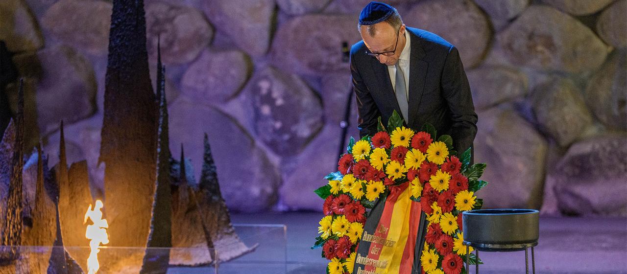 Freidrich Merz in der Holocaust-Gedenkstätte Yad Vashem