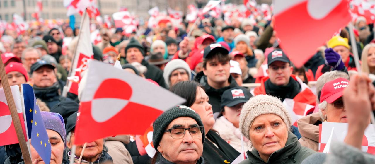 Solidarity demonstration for Greenland in Copenhagen
