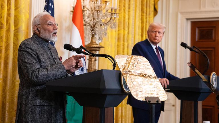 Narendra Modi und Donald Trump.