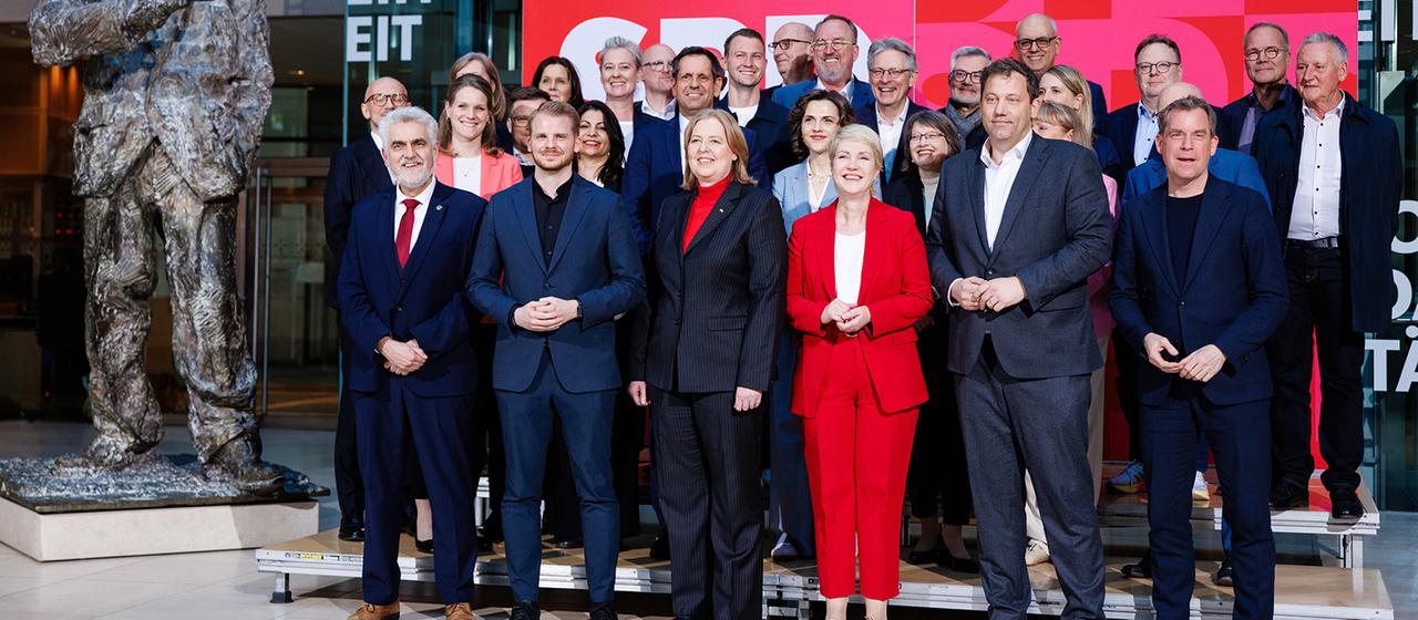 The SPD faction in the Willy Brandt House, Berlin.