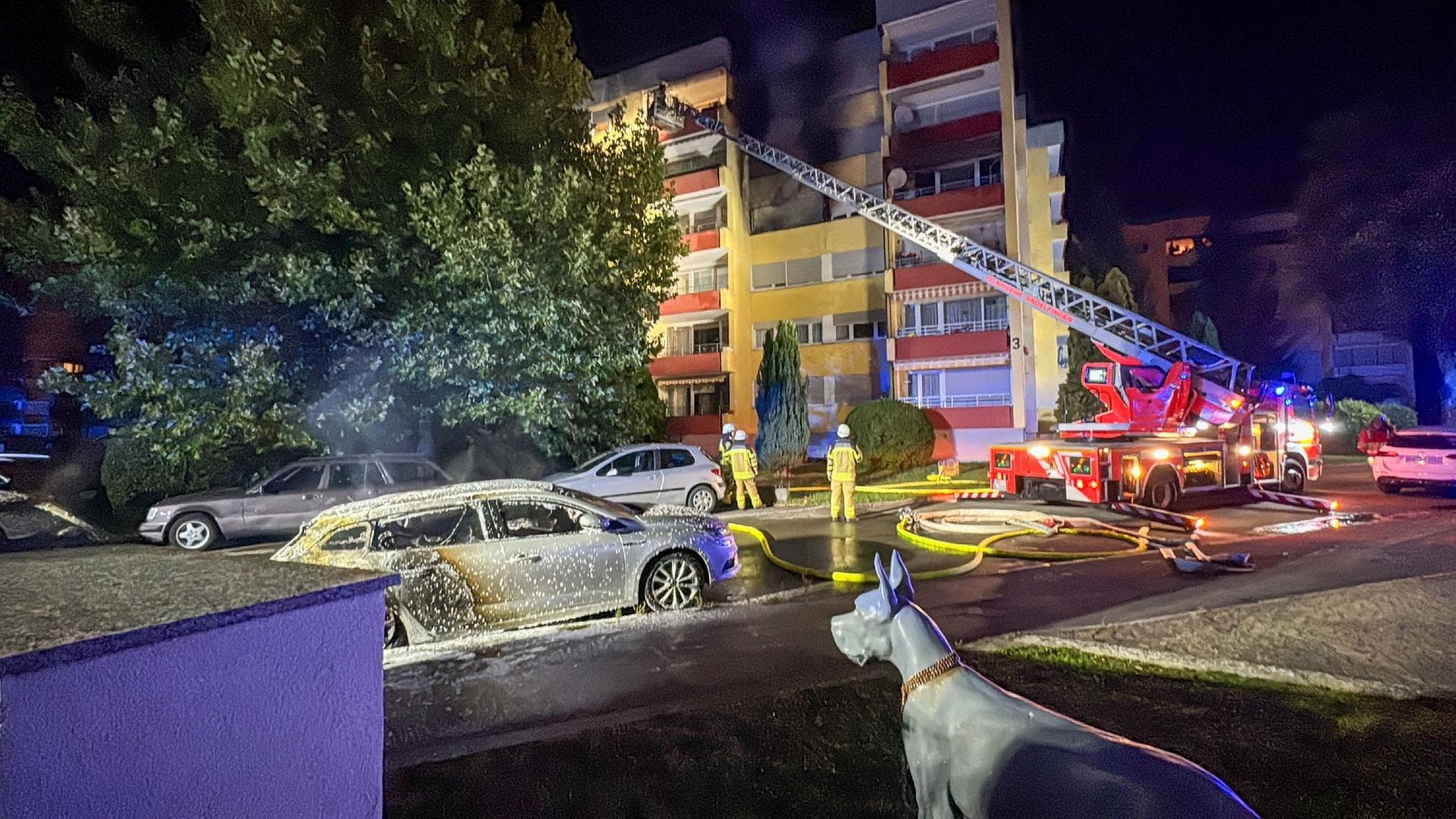Brand in Maichingen: Haus und mehrere Autos standen in Flammen