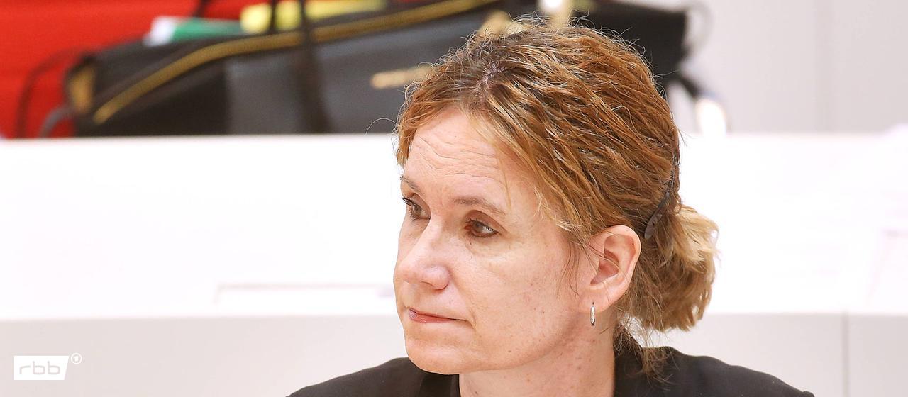 Die Brandenburger Landtagsabgeordnete Melanie Matzies während einer Sitzung des Brandenburger Landtags. (Quelle: imago-images/dts Nachrichtenagentur)