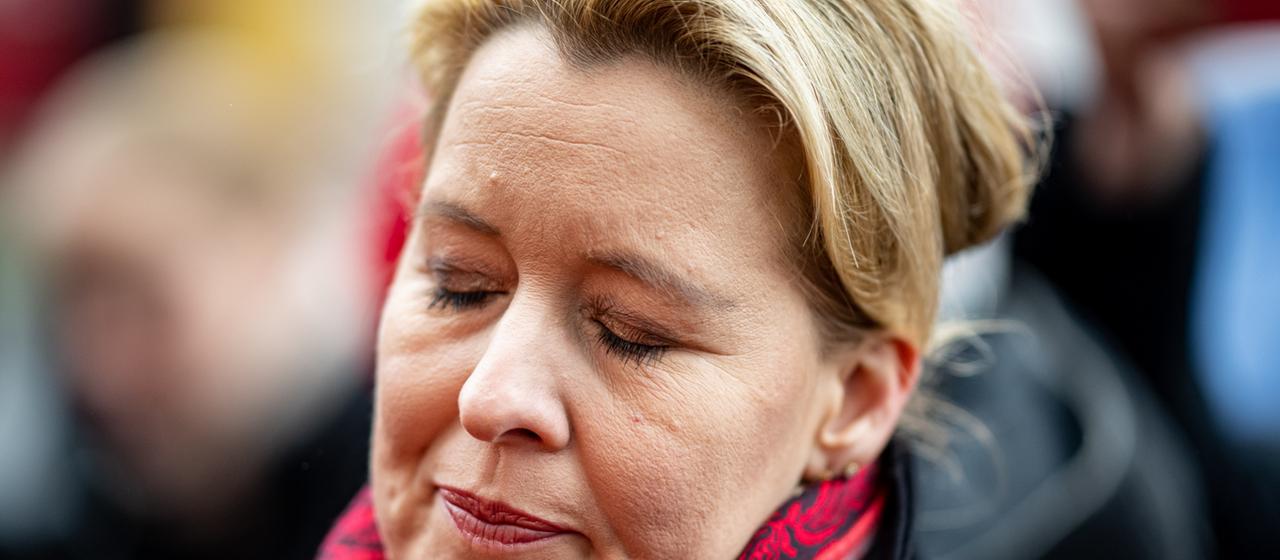 Berlins Regierende Bürgermeisterin Franziska Giffey (SPD)