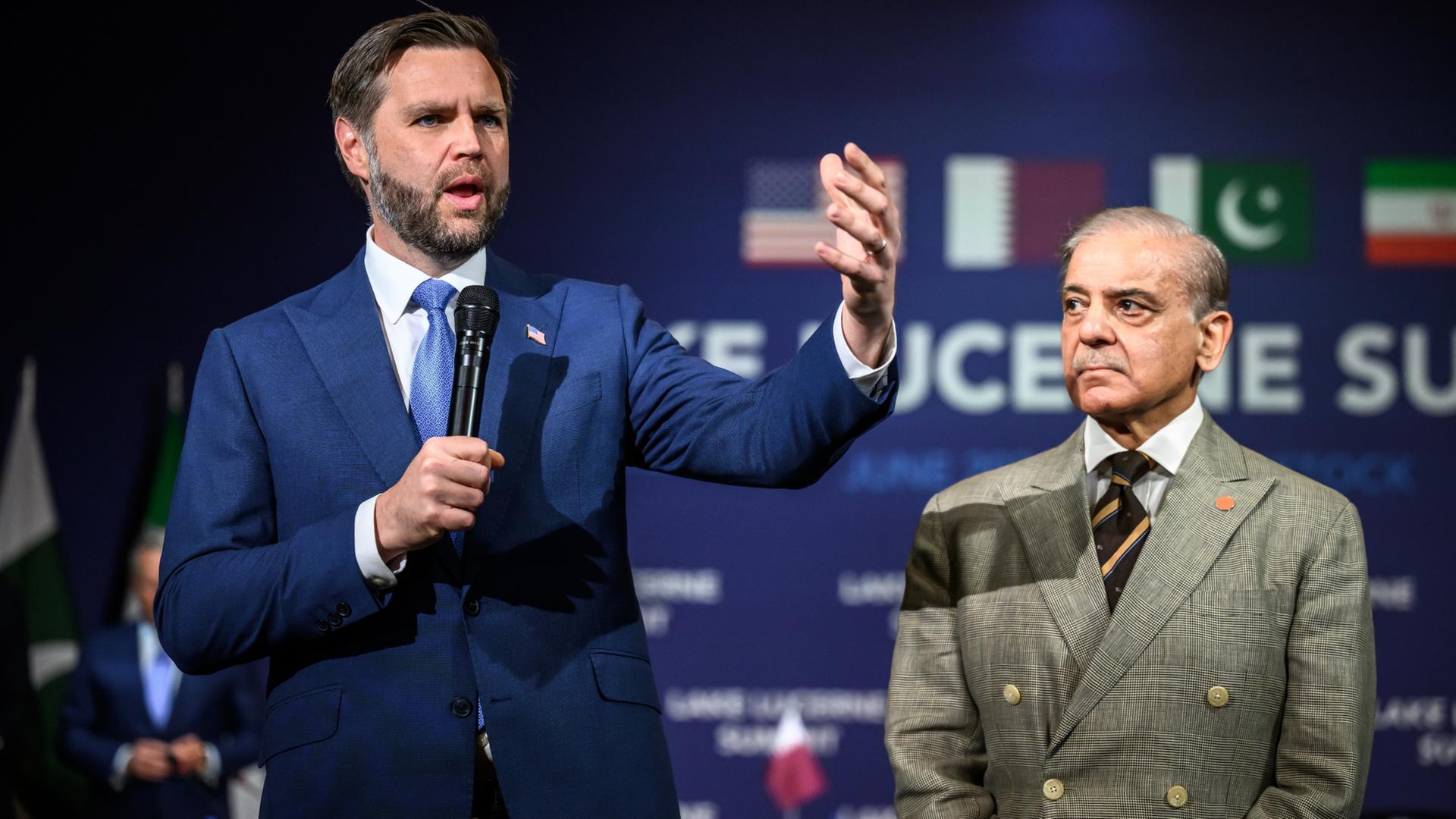 JD Vance und Shehbaz Sharif | EPA
