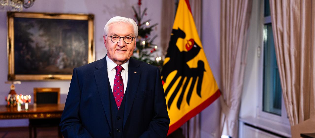 Bundespräsident Steinmeier bei der Weihnachtsansprache 