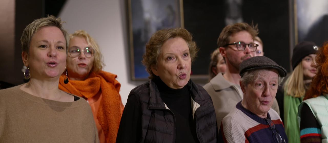 Der Chor der Hollywoodstimmen.