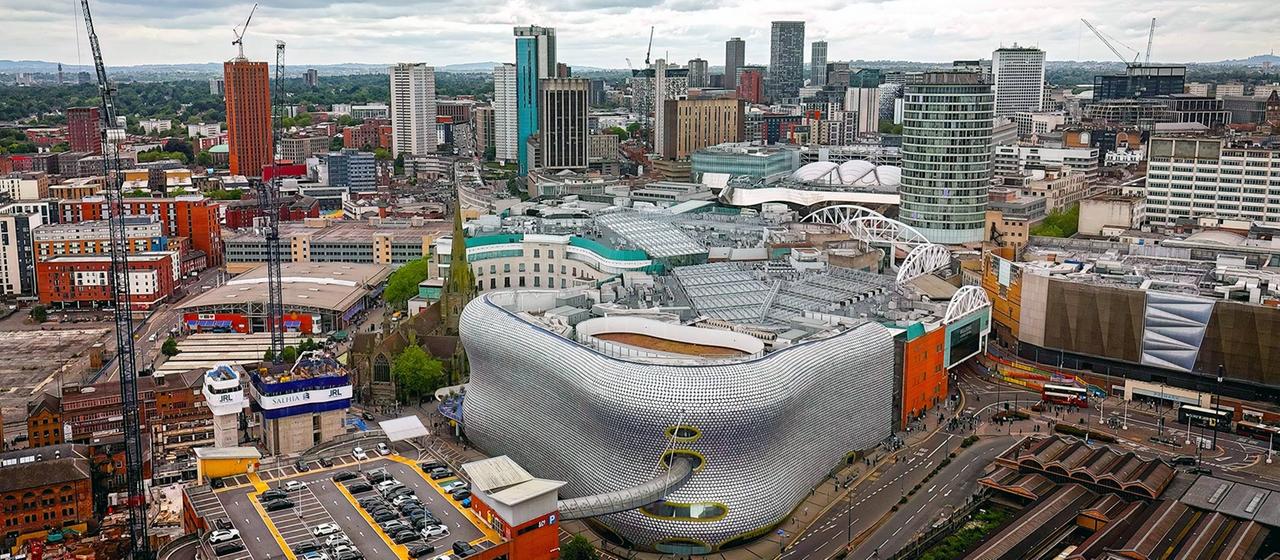 Stadtansicht von Birmingham, England.