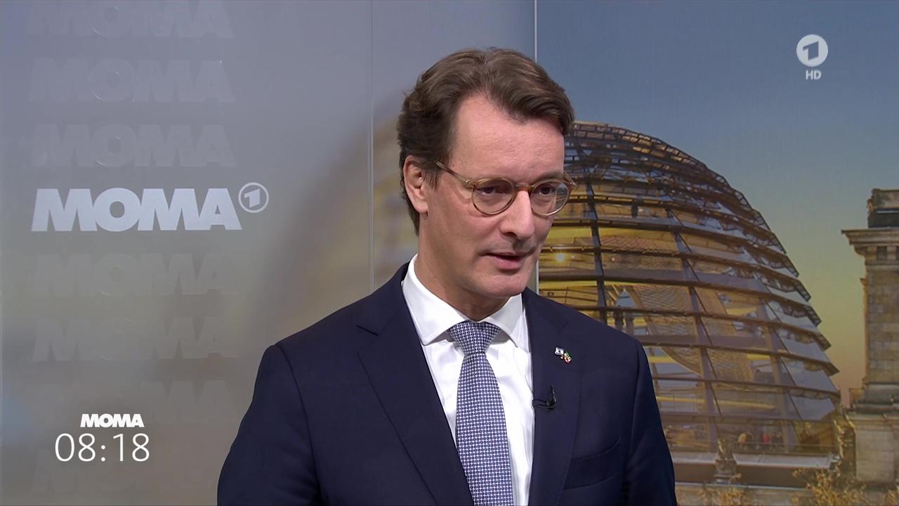 "Das Wichtigste ist, dass die Zahlen runtergehen", Hendrik Wüst, CDU, Ministerpräsident NRW, zu Asylgipfel | tagesschau.de