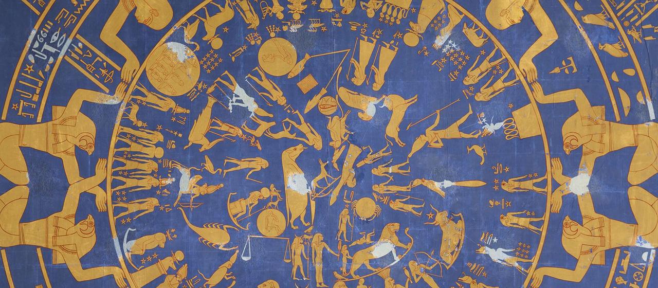 Malerische Umsetzung des runden Himmelsbildes aus Dendera