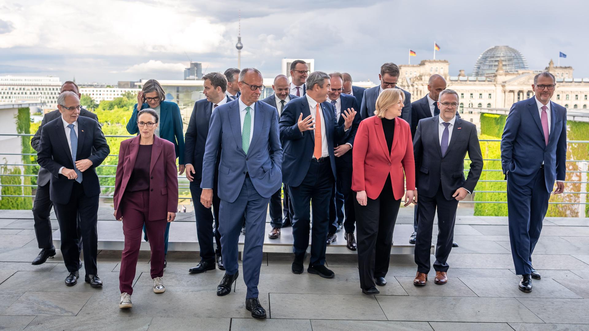 Teilnehmer der Reformgespräche im Kanzleramt | Michael Kappeler/dpa