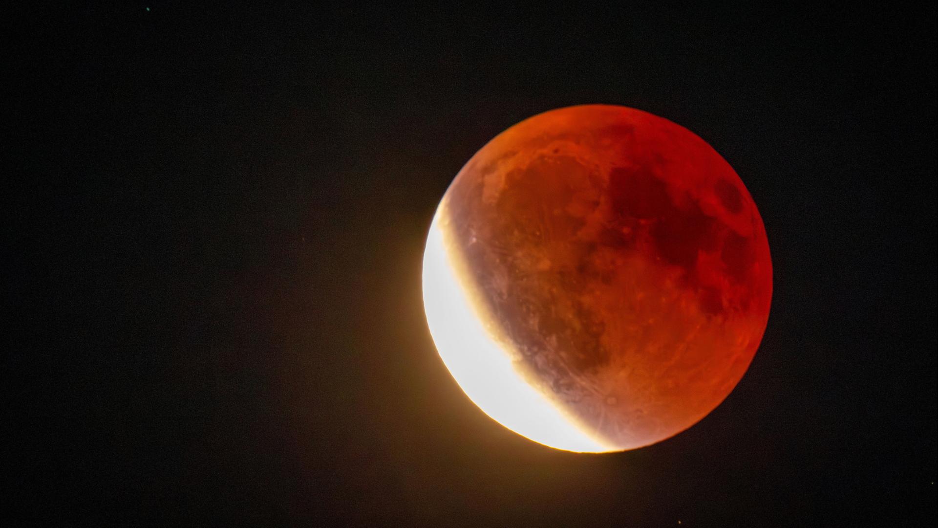 Partielle Mondfinsternis am 28. August für Frühaufsteher