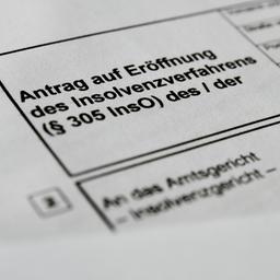 Formular für einen Insolvenzantrag