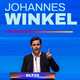 Johannes Winkel spricht auf dem Deutschlandtag der Jungen Union.