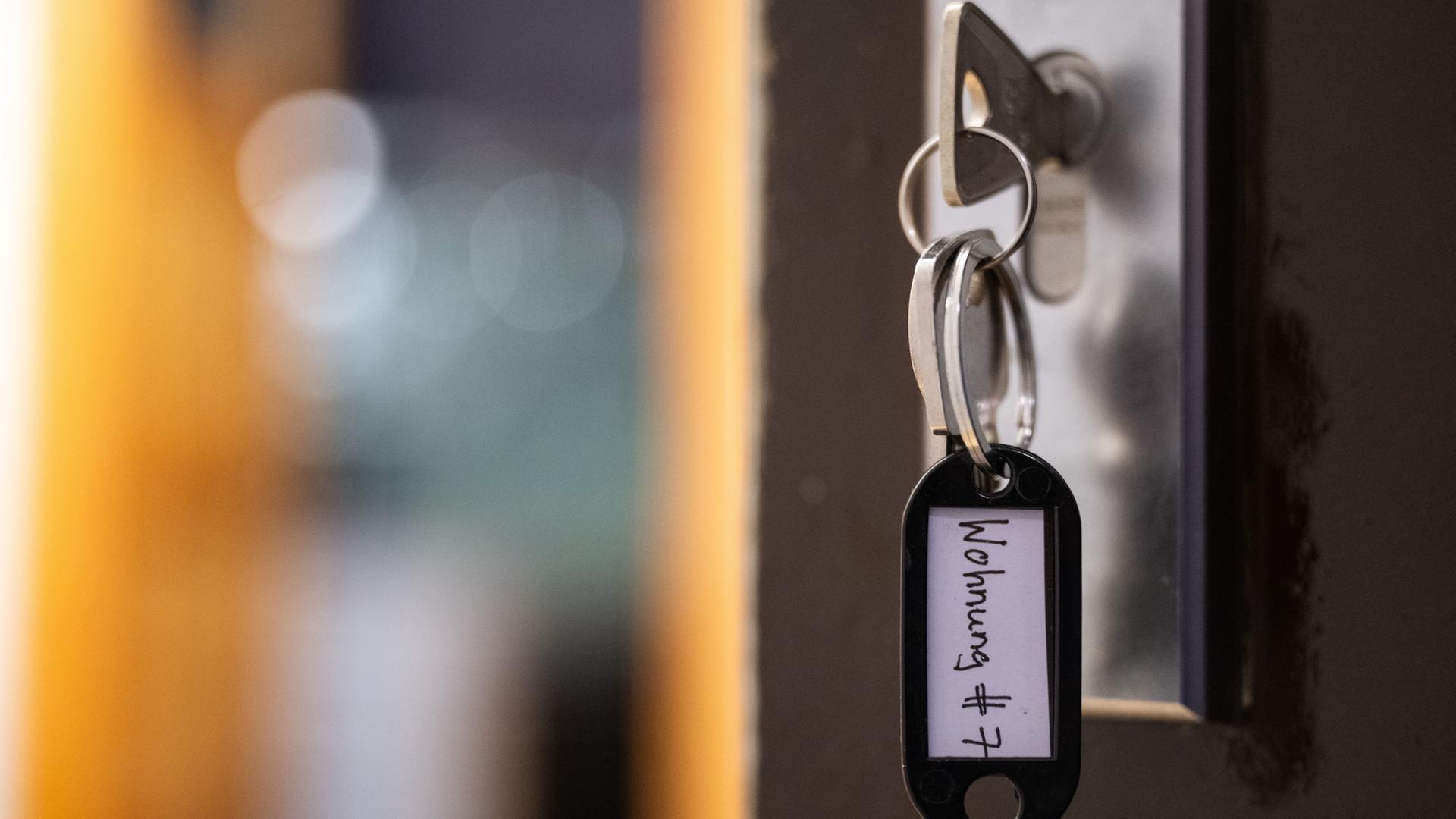 Ein Schlüssel mit der Aufschrift 