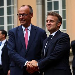 Macron und Merz bei ihrem Arbeitstreffen in Berlin 