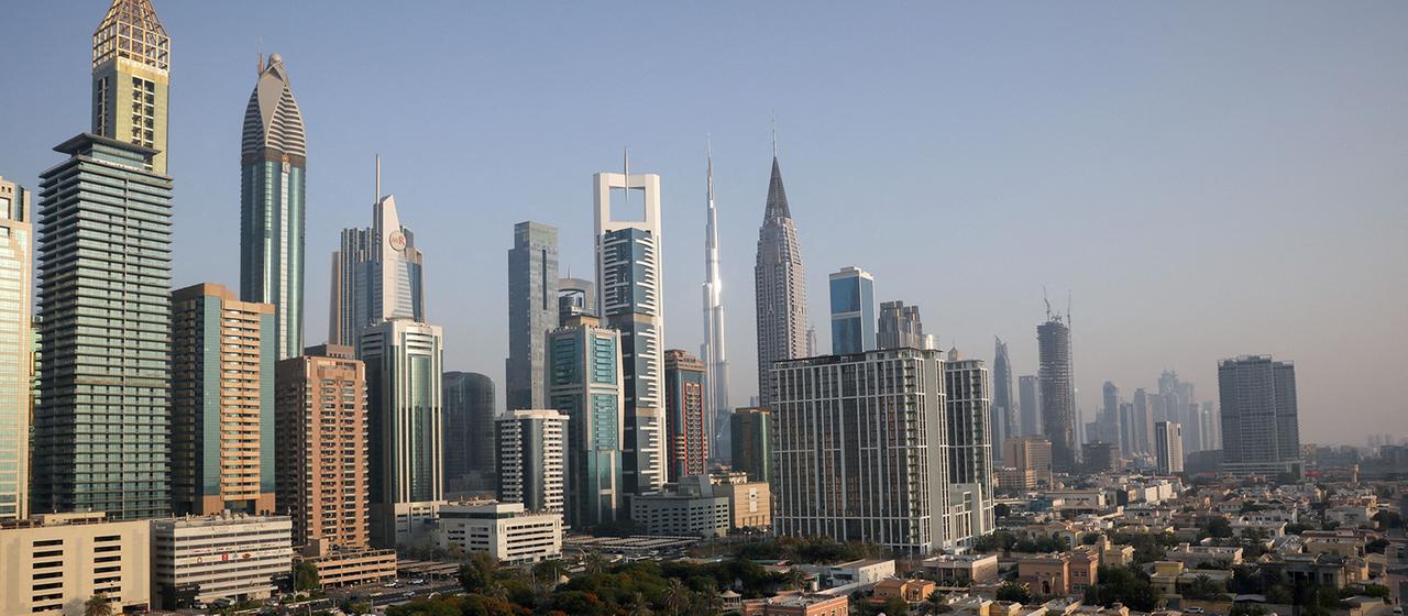 Skyline von Dubai, Vereinigte Arabische Emirate.
