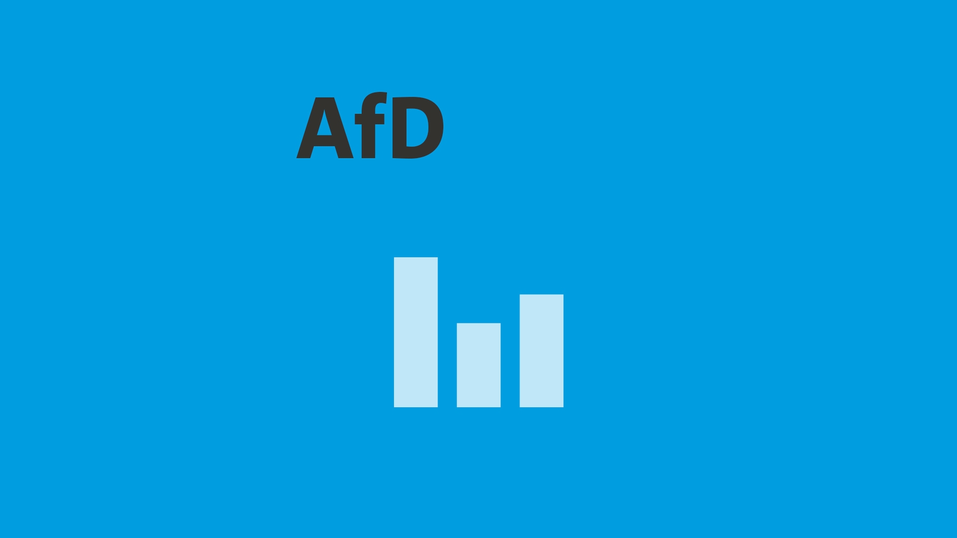 AfD-Logo mit Balkengrafik | ARD-aktuell