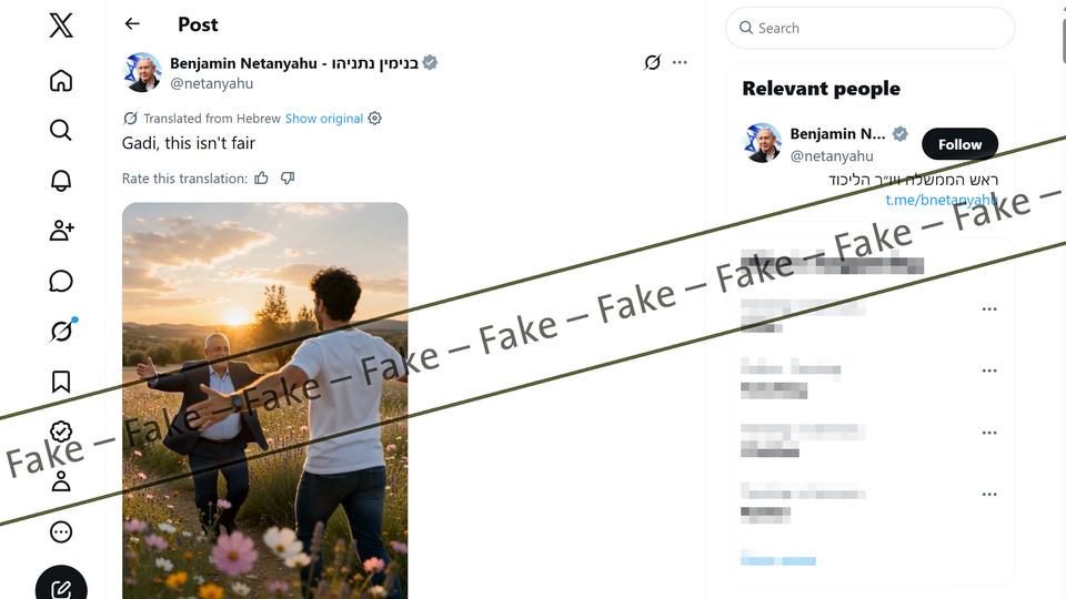 Сообщение пользователя Бенджамина Нетаньяху на платформе X.