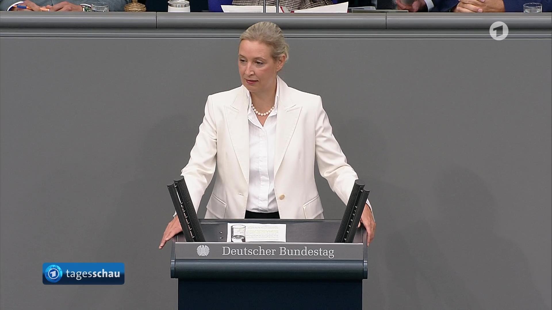 Scharfe Attacken zwischen Kanzler Merz und AfD-Chefin Weidel bei Generaldebatte im Bundestag
