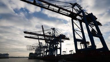 Terminal Tollerort im Hamburger Hafen 