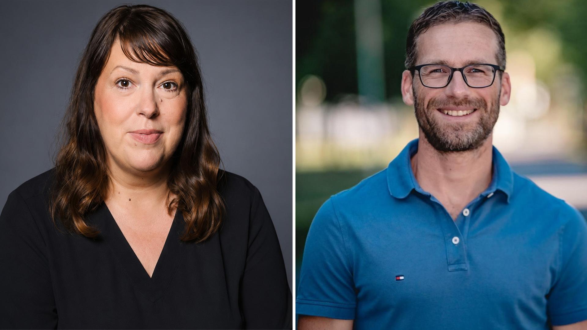 Annette Binder und Robert Krause; die beiden Stichwahl-Bürgermeister-Kandidaten in Strausberg. (Quelle: privat) | privat
