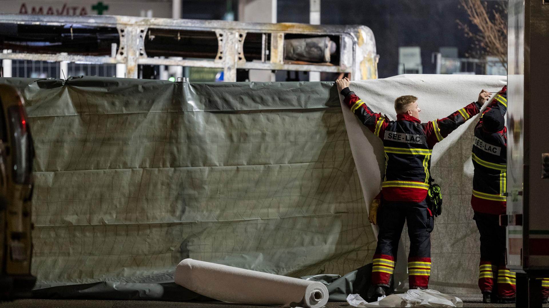 Mindestens sechs Tote bei Busbrand in der Schweiz