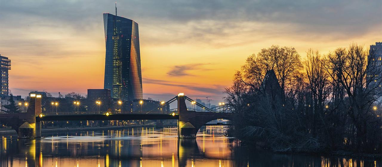 Hauptsitz der Europäischen Zentralbank (EZB) in Frankfurt.