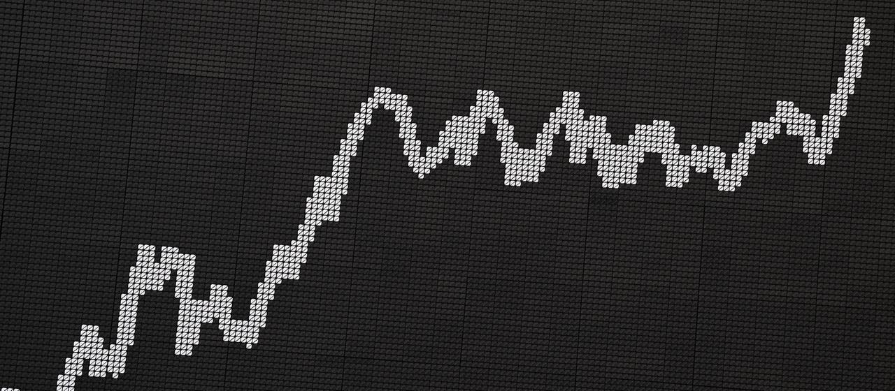 Anzeigetafel im Handelssaal der Frankfurter Wertpapierbörse 