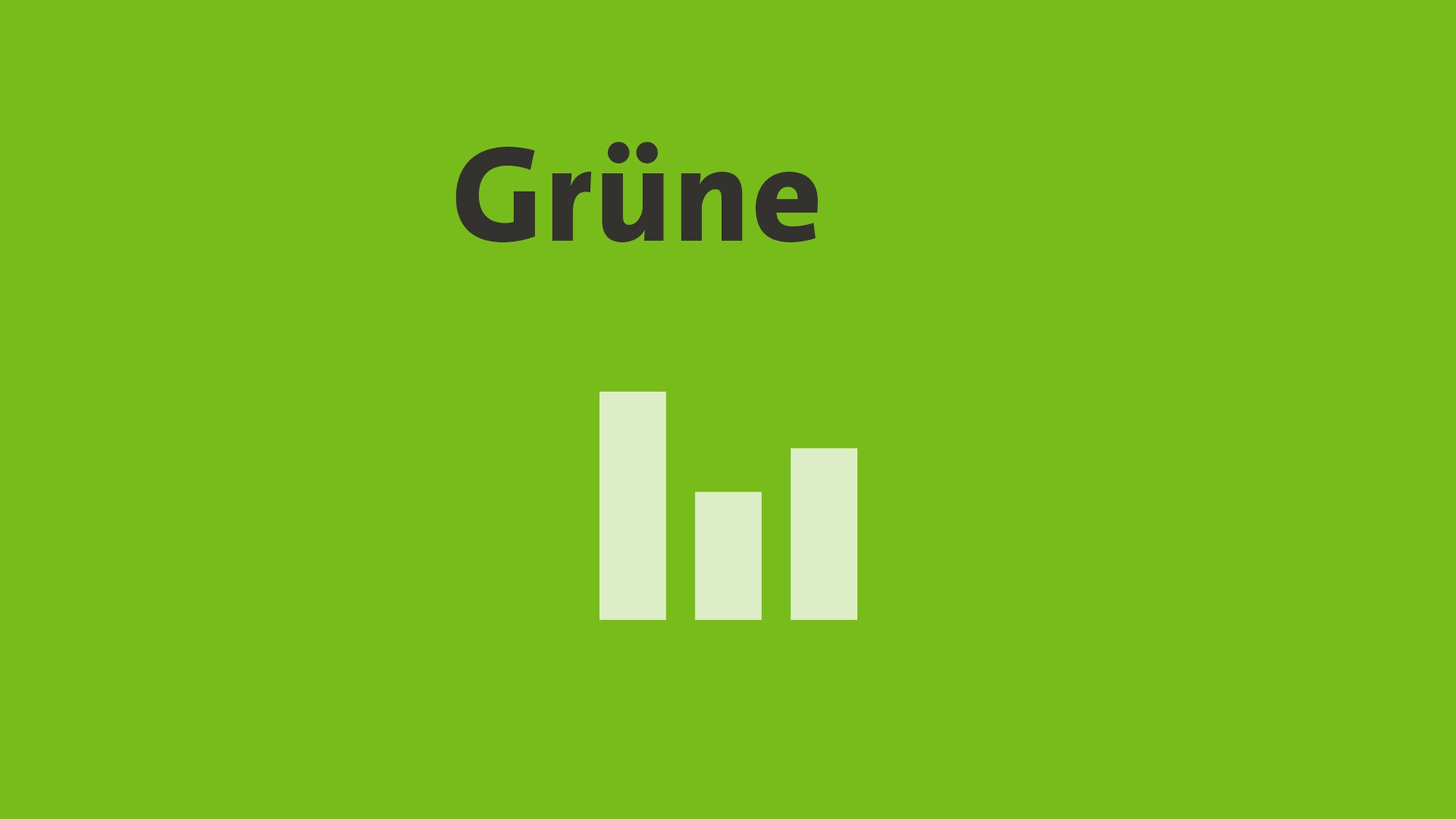 GrÃ¼nen-Logo mit Balkengrafik | ARD-aktuell