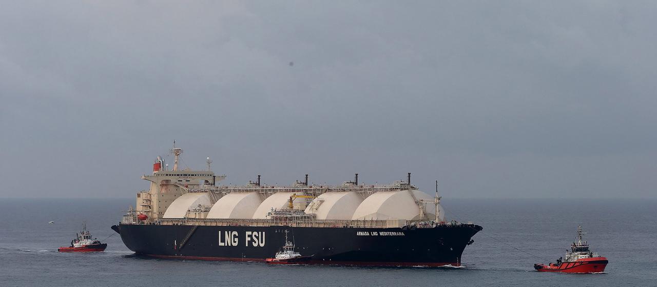 Ein LNG-Tanker.